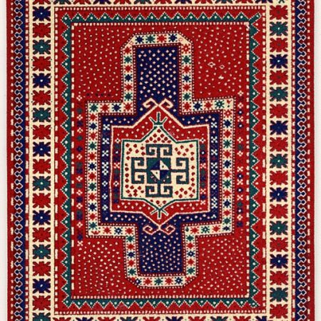 Snowflake Kazak Mouserug-0