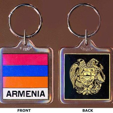 Armenia Plastic Keychain-0