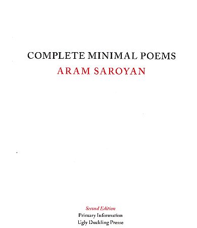 Complete Minimal Poems-0