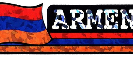 Armenia and Flag Bumber Sticker-0