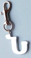 Armenian Initial Keychain "Nu"-0