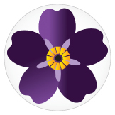 Forget-Me-Not Genocide Centennial Button Pin-0